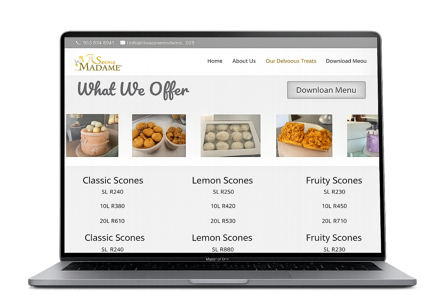 the scone madame website