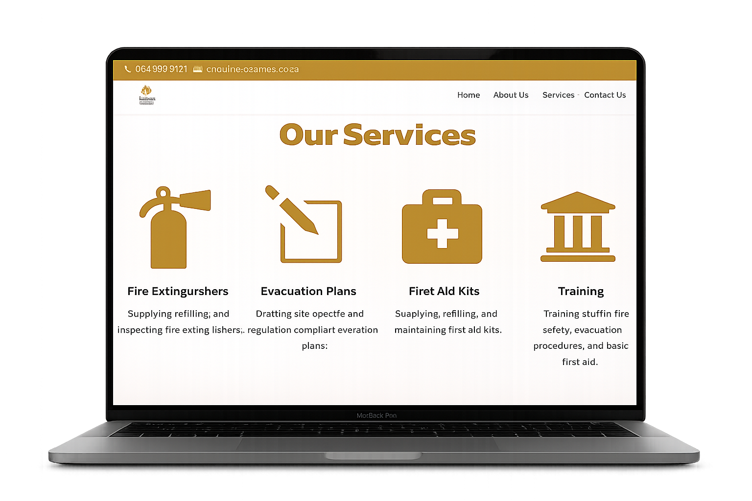 Xolani MaTshawe Emergency Solutions website